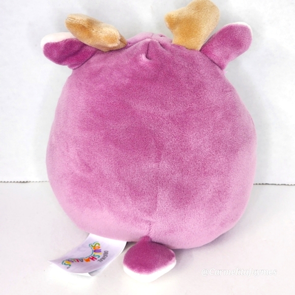 🎁 GAVE AS DONATION 🎄 SHANTRICE 🦌 Purple  Reindeer Christmas 2024 Squishmallow - Picture 5 of 8